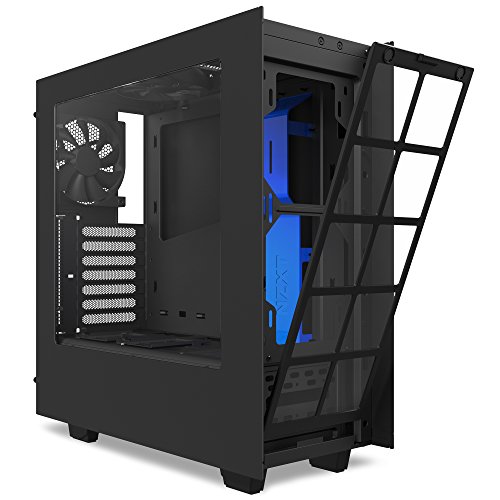Image of NZXT S340 Mid Tower Case CA-S340MB-GB Matte Black /Blue