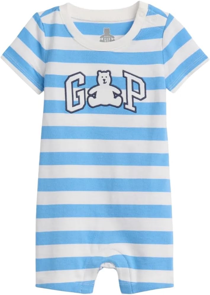 GAP Unisex-Baby Short Sleeve Logo Shortie