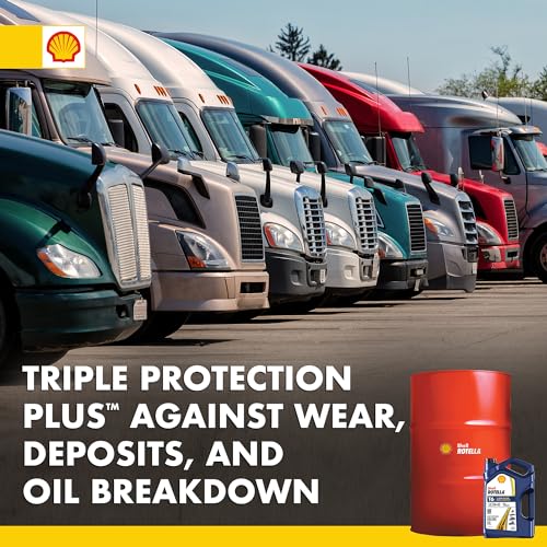 Image of Shell Rotella T6 Full Synthetic Heavy Duty Engine Oil 5W-40, 55 Gallon Drum