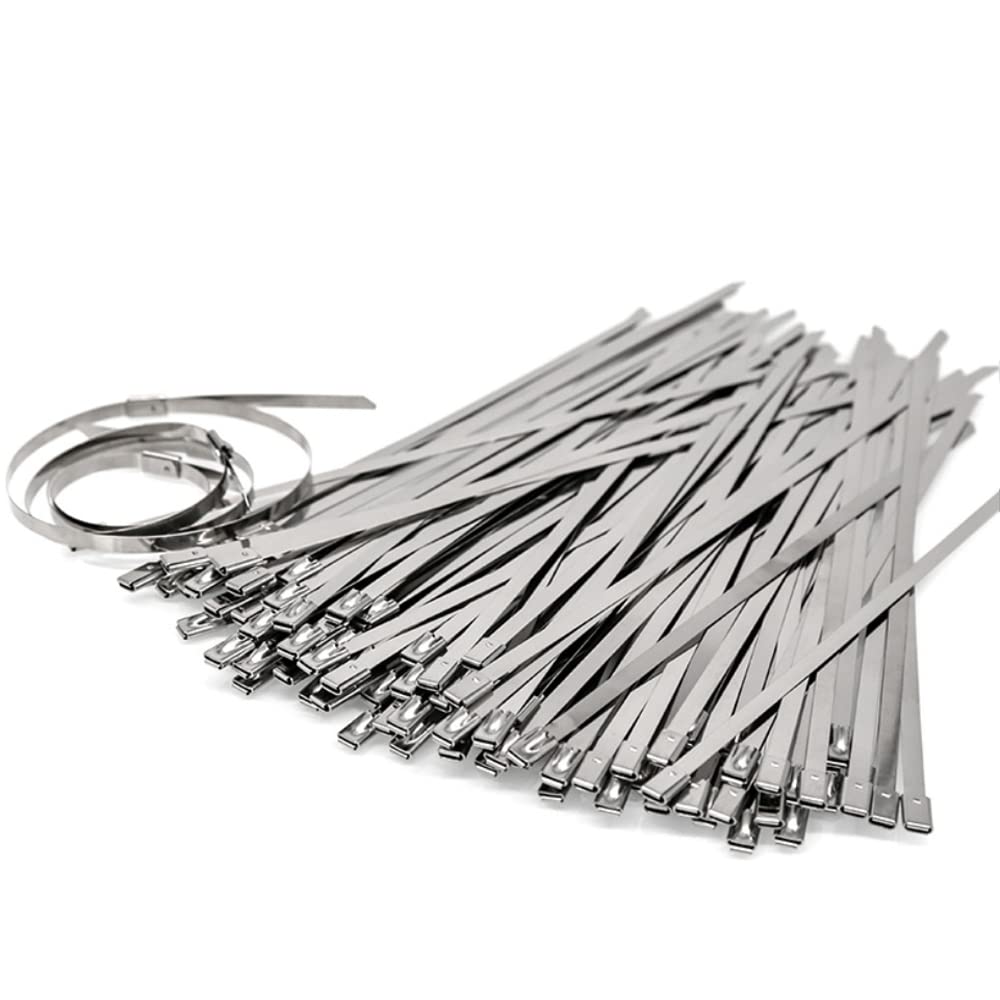 20 Colliers De Serrage Métalliques 800x7.9mm - Acier Inoxydable 304, Résistance 120kg, Pour Câbles Et Fixations Extérieures