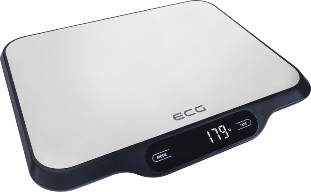 ECG KV 215 S - Bilancia da cucina in acciaio INOX e plastica, colore: Argento