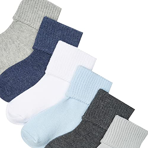 Luvable Friends Baby Boys Newborn And Set Socks, Blue Gray, 12-24 Months Us #TOP1