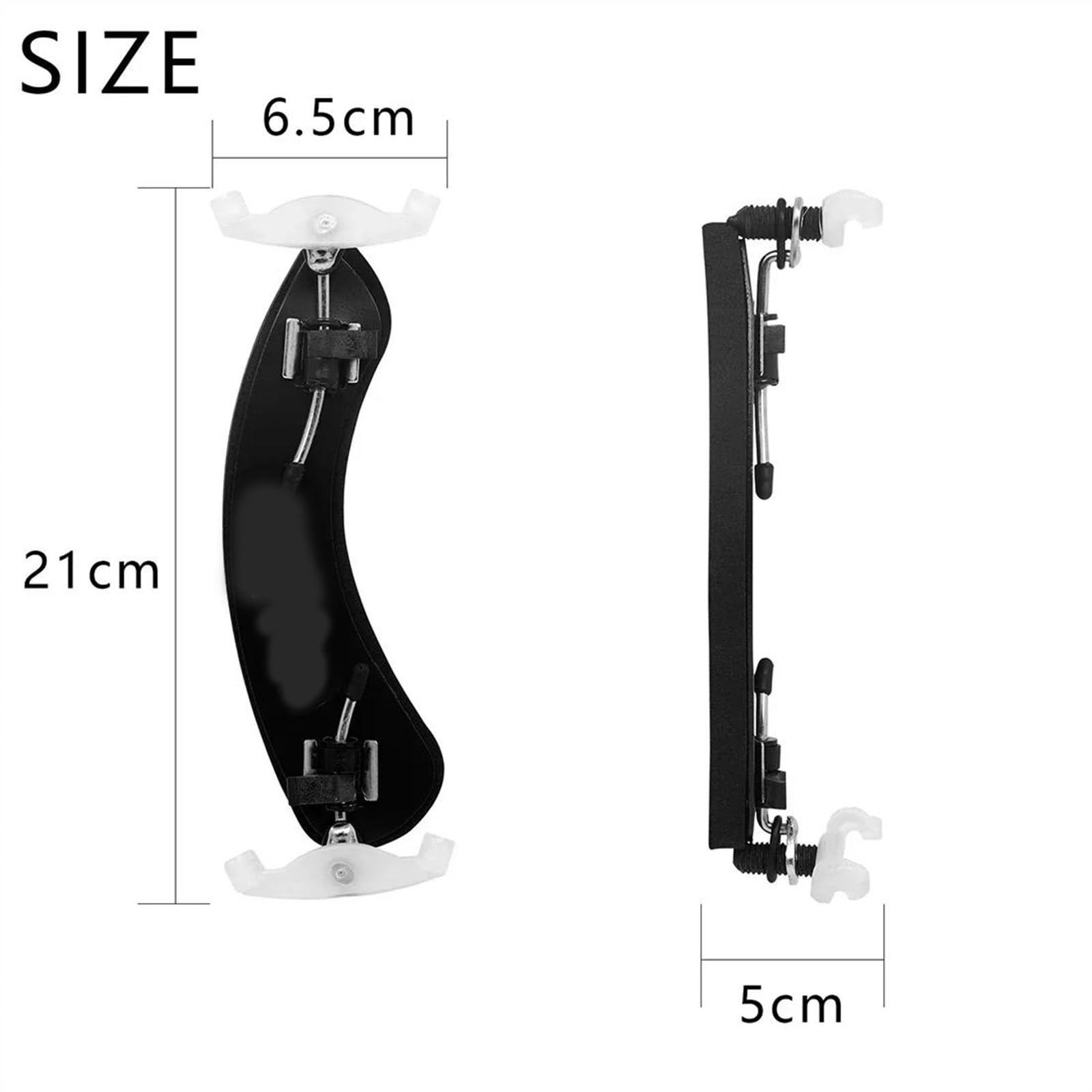 poggiaspalla per violino Poggiaspalla Per Violino 4/4-4/3 Universale In Spugna Morbida Spessa Poggiaspalla Multi-regolabile Accessorio Per Violino(Black)