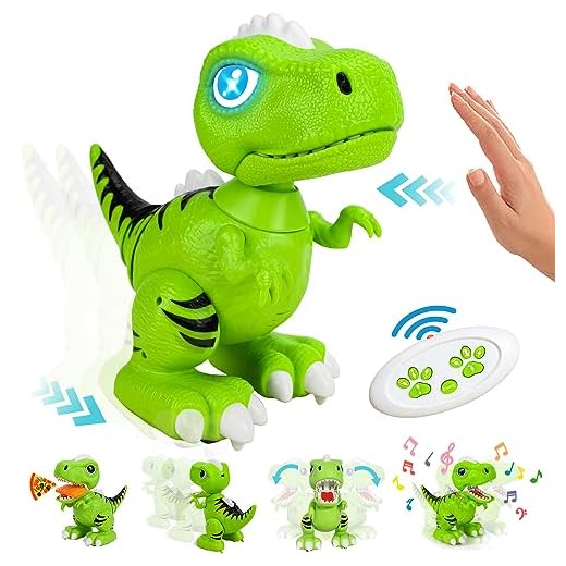 STEAM Life RC Robot Dinosaur Toys for Kids, Remote Control Smart Robot Pet Dinosaur for Age 3 4 5 6 7 8 Boys Girls, Interactive Hand Gesture Walking Dancing Robot, Kids Toys for Boy