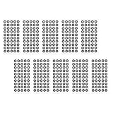 Zerodeko Marcadores de Reflexión de Escaneo 3D Pet, Película Reflectante 0,15 Mm, Puntos de Marcado 6 Mm, 50 Unidades por Hoja, 10 Hojas para Escáneres y Accesorios de Escaneo Precisión