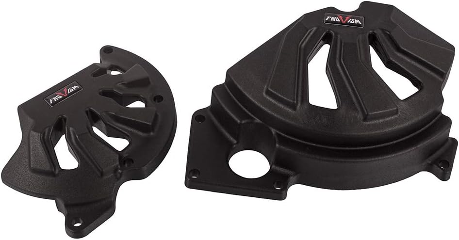 Motorcycle Engine Case Guard Falling Protection Nylon Engine Protective Cover Set for RSV4/RSV4R/Tuono V4 2009-2017 (Black)