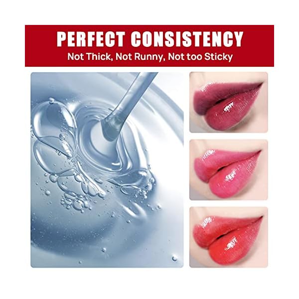 Clear Lip Gloss Base for DIY Lip Gloss Kit - 7.05oz Versagel w/ Olive Oil & Vitamin E for Smooth, Hydrated, Moisturized Lips - Fragrance-Free, Safe for Sensitive Skin - Small Business DIY Supplies