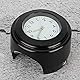 Aramox Motorrad Lenker Uhr, Motorrad-Lenkerhalterung Uhr, Motorrad Modifikation Lenkerhalterung wasserdichte Quarzuhr Uhr Zubehör(Schwarze Oberfläche Weißes Zifferblatt)
