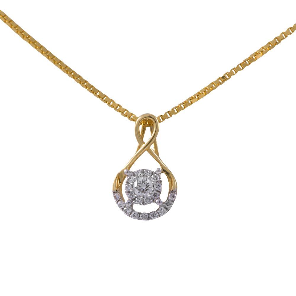 joyalukkas 18K Yellow Gold and Diamond Pendant-picture-6
