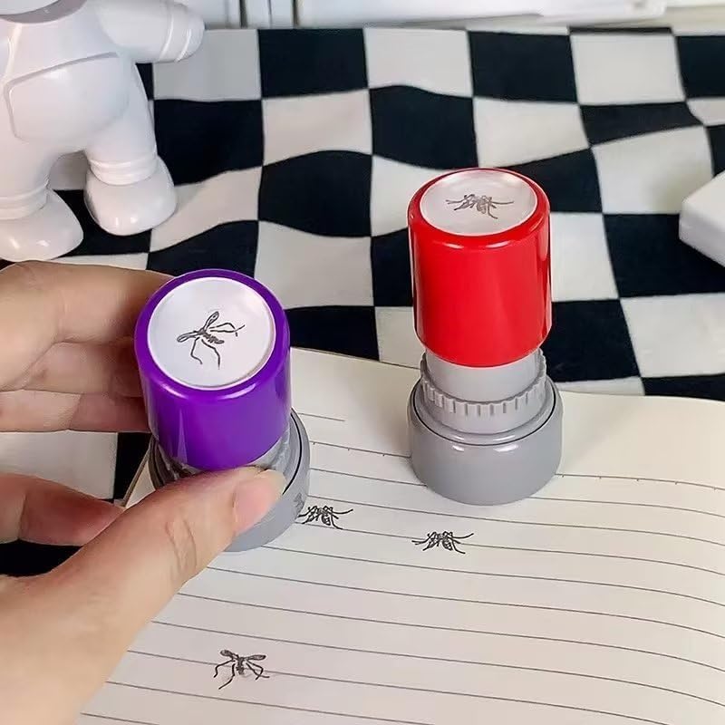 Miniatura 2 de Divertida novedad creativa broma patrón de dibujos animados trucos amigos juegos realista Mosquito Animal Insecto Sello (dos)