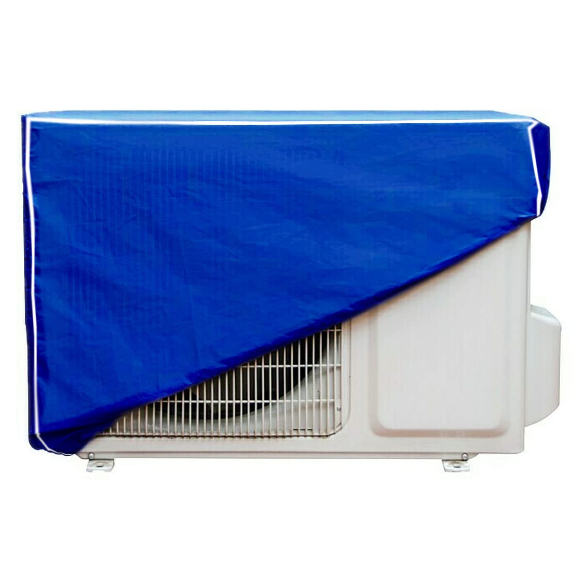 Copertura per aria condizionata, colore blu per macchine esterne, materiale EVA e PE, interno in cotone composito, resistente all'umidità dell'ambiente e alla polvere.