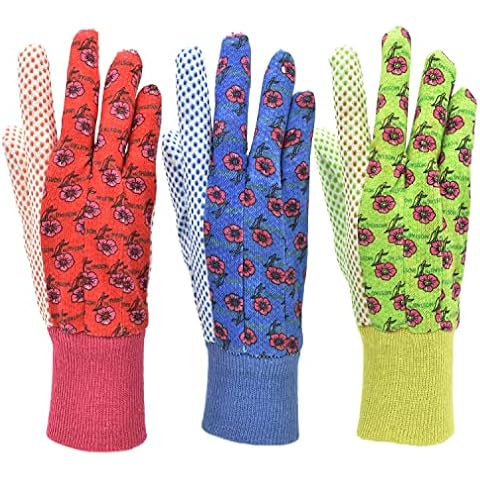 G & F Women Soft Jersey Garden Gloves Cover