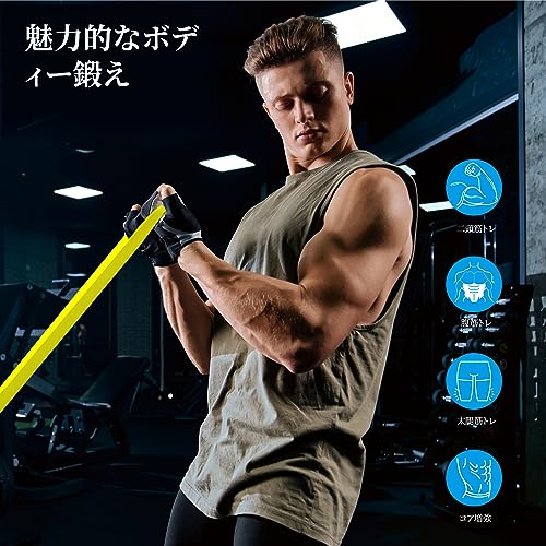 Image of LEEKEY Resistance Tubes, Pull Up Tubes, Fitness Tubes, Muscle Training Tubes, Pull Up Aids, Exercise Bands, Stretch Resistance Bands, Powerlifting Bands, Squat Tubes, Set of 4, Instruction Manual Included