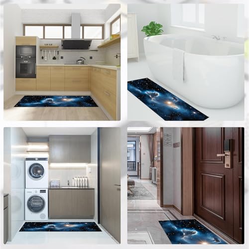 Evita resbalones con estas alfombras de cocina antimanchas de 2 piezas 7