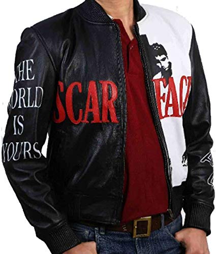 Men’s Al Pacino Tony Montana Scarface Leather Jacket | chamarra de scarface | scarface jacket for men3