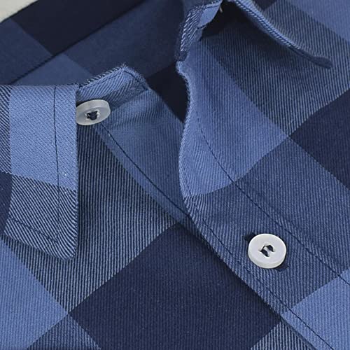 Image of GHPC 100% Cotton Big /Buffalo Checks Half Sleeves Regular Fit Formal Shirt for Men