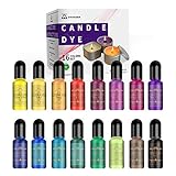 EINFACH ZU VERWENDEN: Schütteln Sie die Flasche vor Gebrauch. Es ist besser, die Düse schräg auszuschneiden, sie müssen nur den flüssigen kerzenherstellung dye vorsichtig aus der Flasche drücken, Mit der speziell entwickelten Düse können Sie die Menge leicht steuern, wodurch die Farbe langsam abfallen kann, bis die gewünschte Farbe erreicht ist