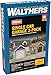Walthers Cornerstone Single-Car Garage pkg(2) 933-3796 HO Scale Model Railroad - Structure Kit