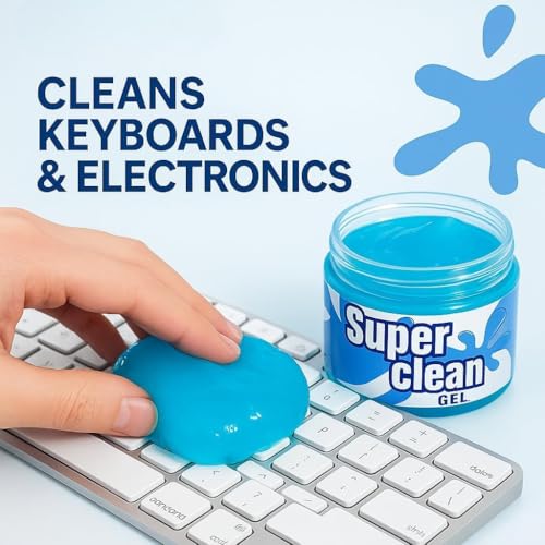 Image of Meliora Cleaning Gel for Car AC Vent Interior Dust Keyboard Cleaner Super Universal Car Interior, Keyboard, PC, Laptop, Electronic Gadget Cleaning Kit Car Cleaning Gel (Blue - 160 gm)
