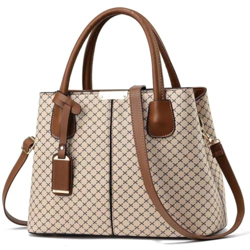 Image of Women Handbag with Top Handle | Crossbody Satchel sling bag with adjustable Strap | Retro design ladies bag for daily use