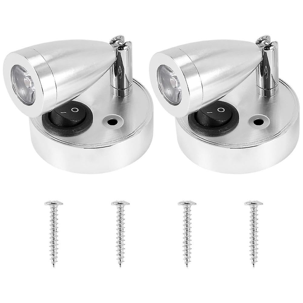 Joyhappst Image Color 2Pcs 12V Rv Reading Light 3000K Home Warm Wall Light Led Yacht Spotlight For Rv,Yacht,Home Wall