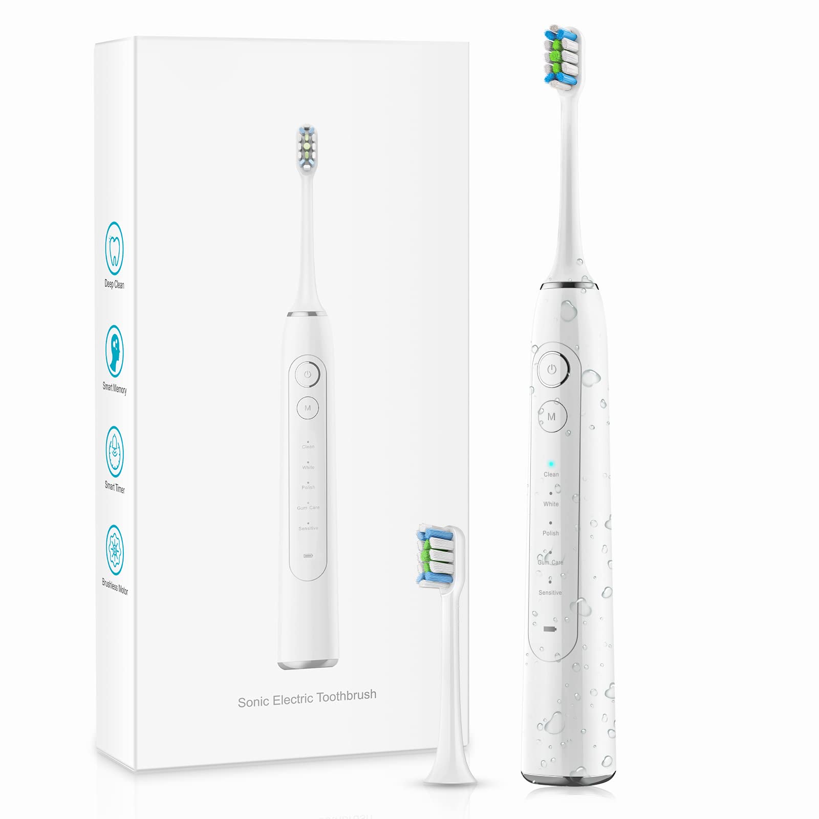 Buy Sonic Toothbrushes, Adults Electric Toothbrush Rechargeable 60