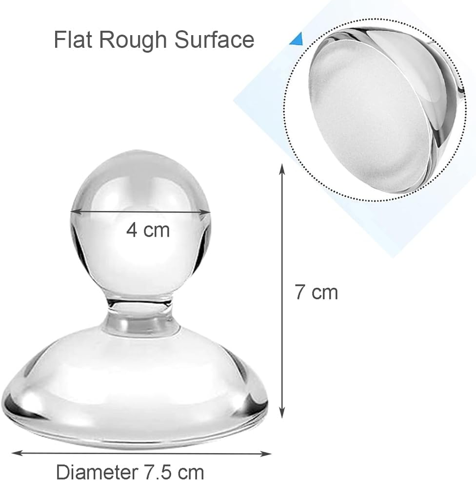 Glass Muller for Making Paint 2.95 inches Watercolor Paint Muller with Short Domed Handle Frosted Flat Bottom Mineral Pigment Grinding Pestle Glass Grinding Apparatus for Oil Painting Thangka Tempera