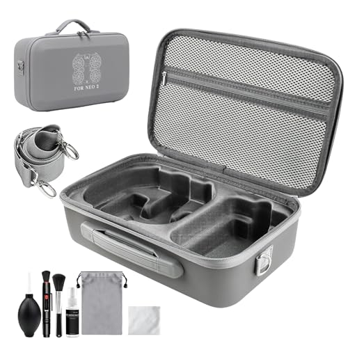 Vivipayo Tasche für DJI NEO 2 Harte Tasche für DJI Neo 2 Fly More Combo Tragetasche für Neo 2 Fly More Combo Zubehör Handtasche Case für Neo 2 Drohne RC-N3 Controller Bag Akku-Ladegerät-Hub
