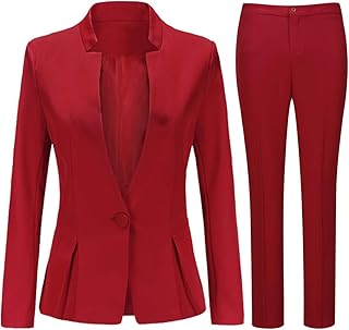 ensemble costume femme rouge