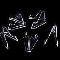 Vista 4 de 5 unids Soportes de acrílico Mini Moneda Display Stand Caballete Soporte Estante Estante para Medallas