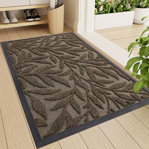 Smiry front door mat Indoor/Outdoor, 35x23, brown