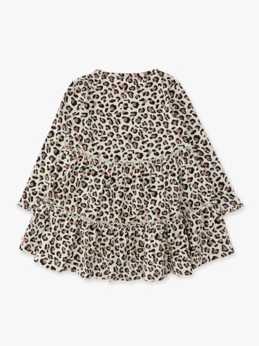 Image of RuffleButts Girls High Low Tunic - Long Sleeve Ruffle Tunic Top