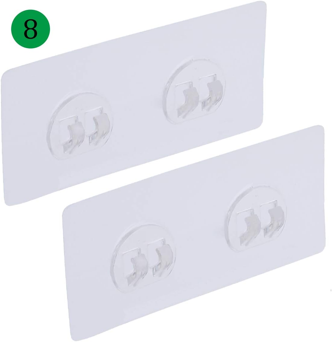 LAIGOO 8 Pcs Replacement Adhesive Stickers for Shower Caddy Corner, No Drilling Wall Hooks Adhesive Strips for Bathroom Shelves