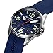 Torgoen T10 Blue Carbon Sapphire Pilot Watch for Men, Swiss Quartz, Sapphire Crystal with Blue Silicone Strap