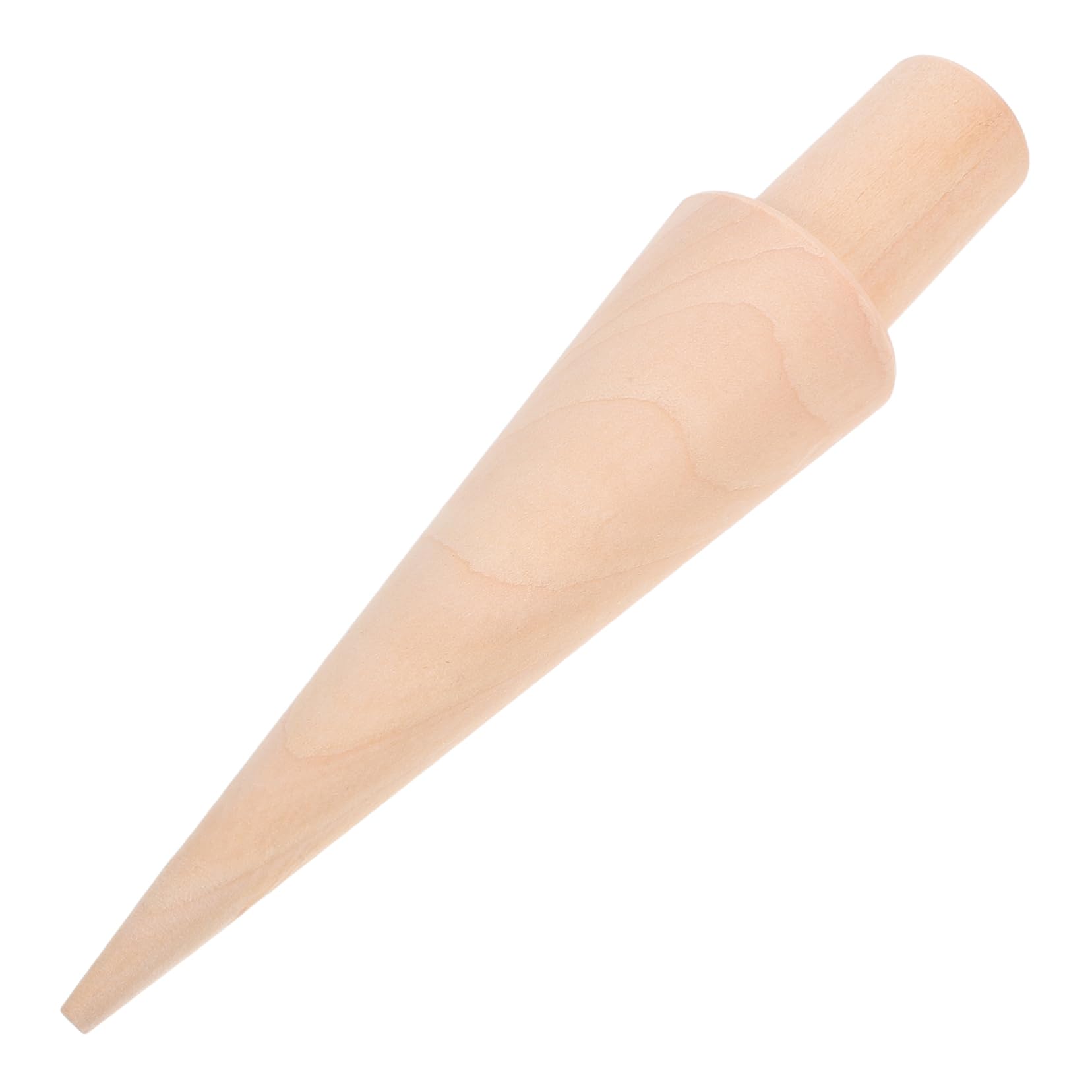 SOLUSTRE Wooden Cone Roller Mold Ergonomic Ice Cream Cone Maker Practical Kitchen Tool for Waffle and Pastry Washable Cake Mold