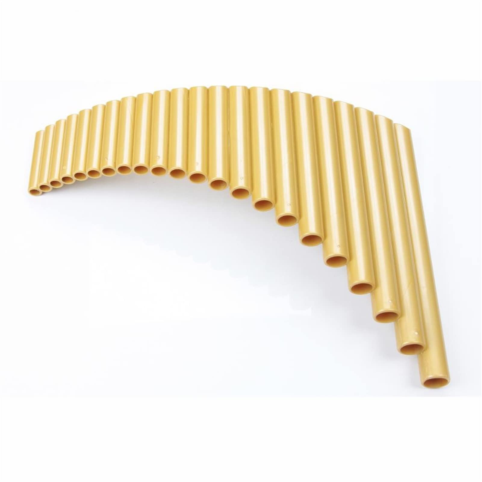 Panflöte 22 Pfeifen G-Taste Stimmbare Panflöte Aus ABS-Kunststoff Professionelle Panflöte Holzbläser Musikinstrument Panflöten Traditionelle Blasinstrumente (Color : Golden Left hand)