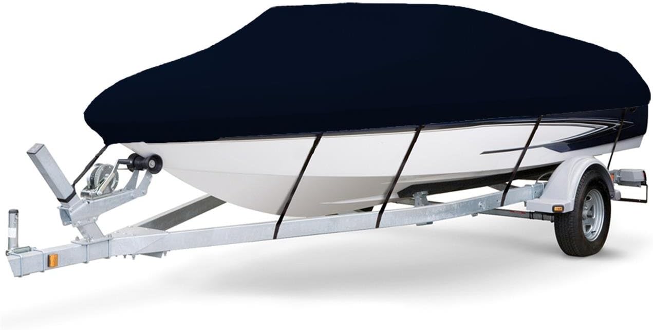 7.6 oz Solution Dyed Polyester Black, Styled to FIT Boat Cover Compatible for APEX Marine QWEST LS 822 RLS 2014