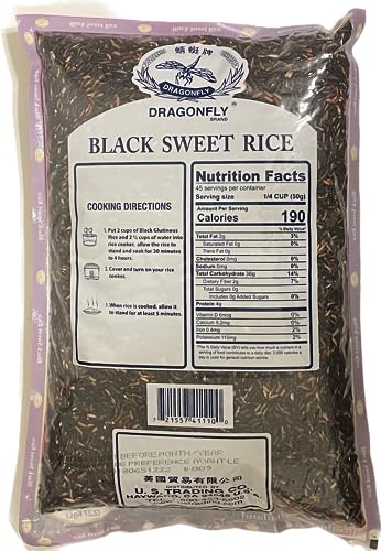 Dragonfly Black Sweet Rice, 5-Pound, 80.0Ounce image 4