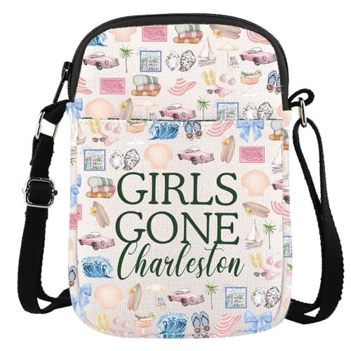 GJTIM Charleston Travel Gift Charleston Bachelorette Party Gift Charleston Souvenirs Gift Gone Charleston Crossbody Bag