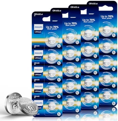 PHILIPS CR1632 Batteries 20 Pack