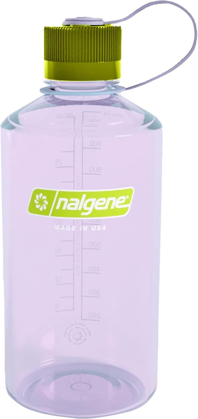 Nalgene Sustain Tritan BPA-Free Water Bottle Made with Material Derived from 50% Plastic Waste, 32 OZ, Narrow Mouth, Dove Gray
