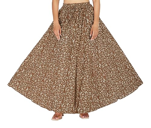 Image of Sttoffa Cotton Printed Women Wear Maxi Long Skirt 40 inch inch Full Length