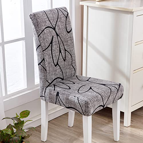 HZDHCLH Chair Covers Set of 4/6 Stretch Modern Chair Slipcovers for Dining Room Kitchen Wedding Party Washable Chair Protector(4pcs - Image 4
