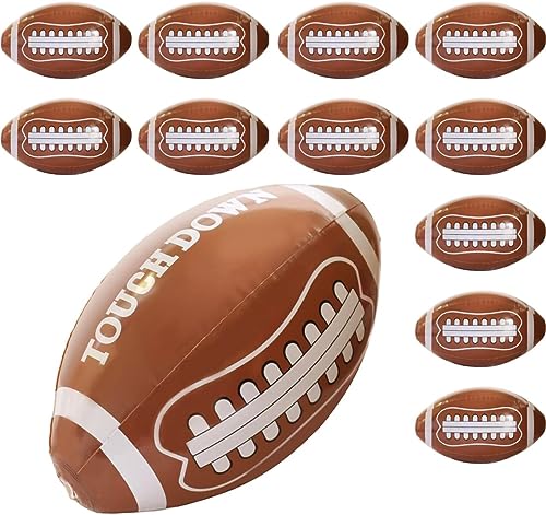 GiftExpress 12pc 16" Inflatable Footballs for Gameday and Party Favor, Sport Party Decorations, Super Fun Football Games Playbook - Playcall - Image 3