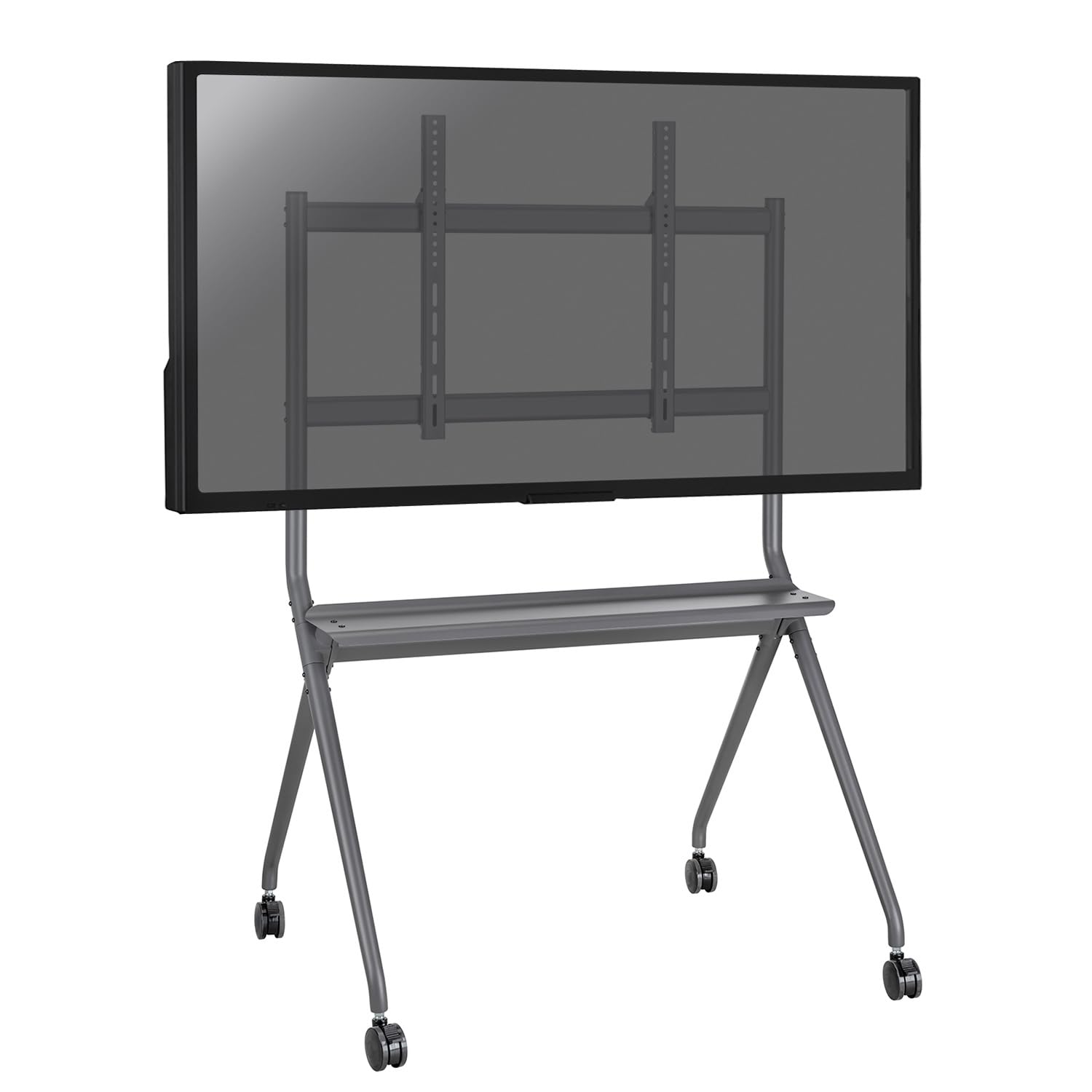 KIMEX - Support écran TV Mobile - sur roulettes avec étagère - 50"-86" - 030-4386