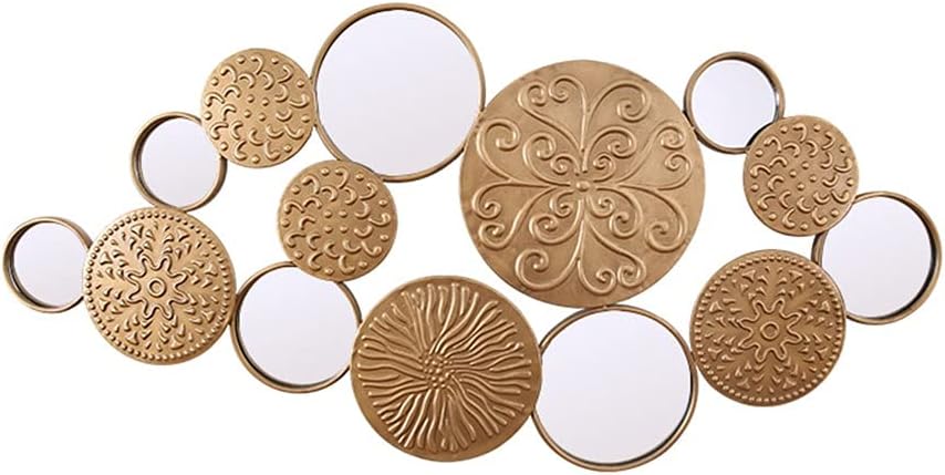 Folding ウォールデコ アイアン ミラーの手作りの壁の装飾金属製の壁アート