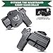 WARRIORLAND OWB Kydex Holster Fit: Smith and Wesson M&P 9mm Shield EZ/M&P 380 Shield EZ/S&W Equalizer Pistols, Outside Waistband Open Carry, Optic Cut, Adj. Retention, Right Hand