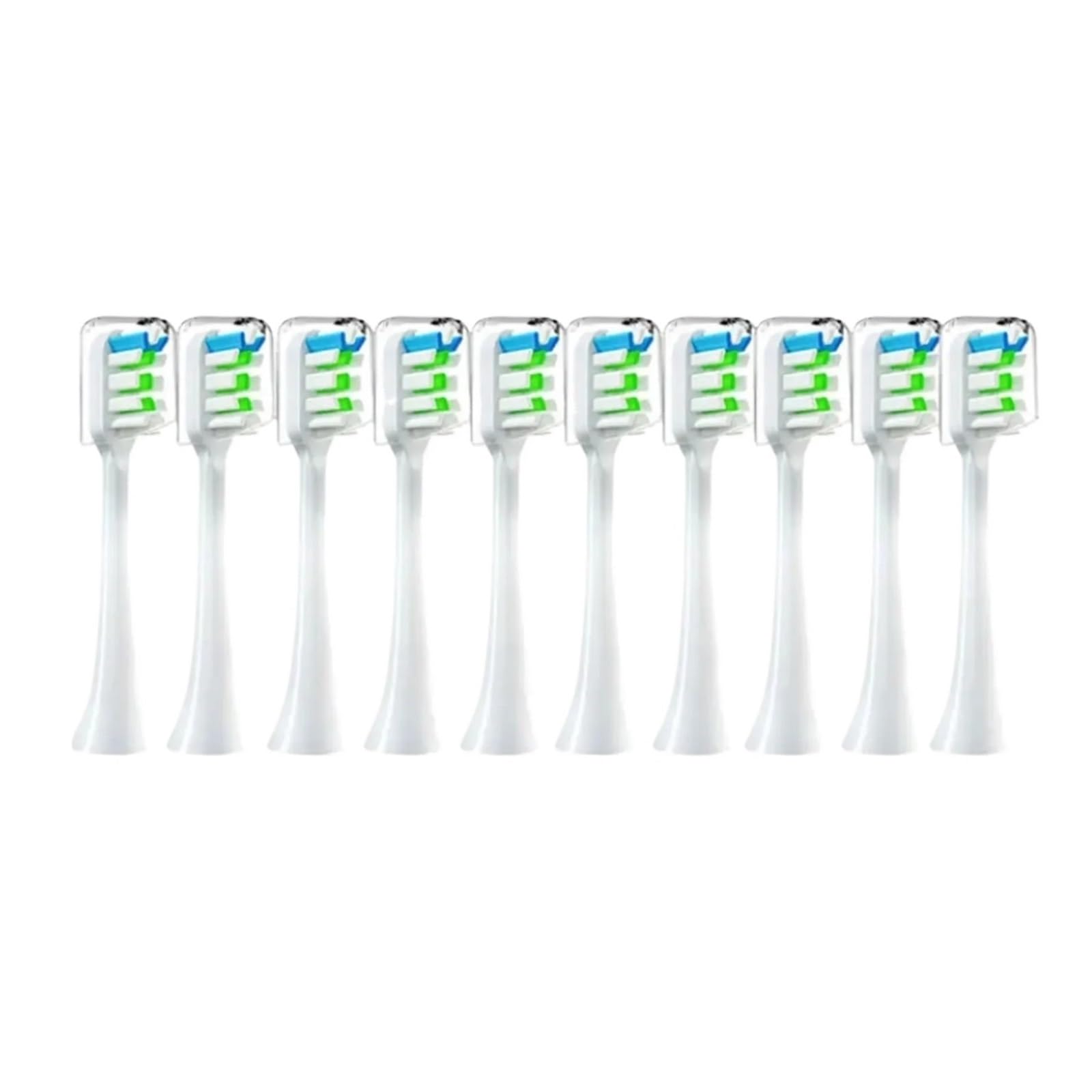 Testine Spazzolino, Compatibile Con SOOCAS, X1 X3 X3U X5 | V1, testine spazzolino in plastica per adulti(10pcs White)