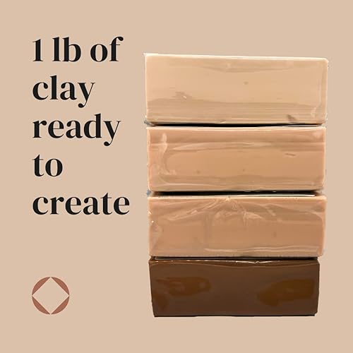 Miniatura 4 de ProSculpt- Barra de 1 libra - Beige  Arcilla polimérica de grado profesional  Arcilla para hornear en horno