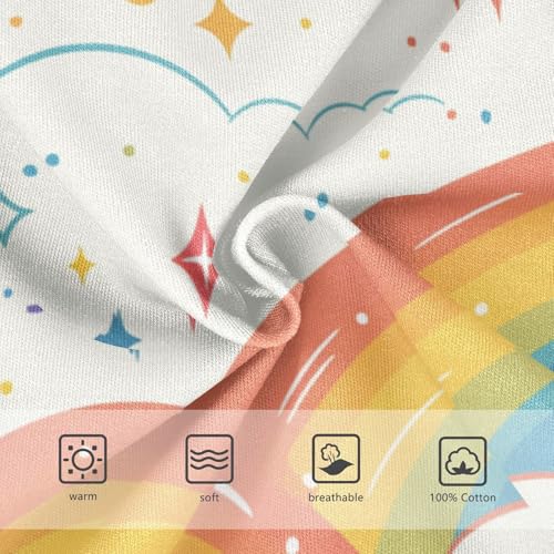 KLL Glitter Rainbow Pride Boys Toddler Cotton Athletic Underwear Breathable Children Undies3